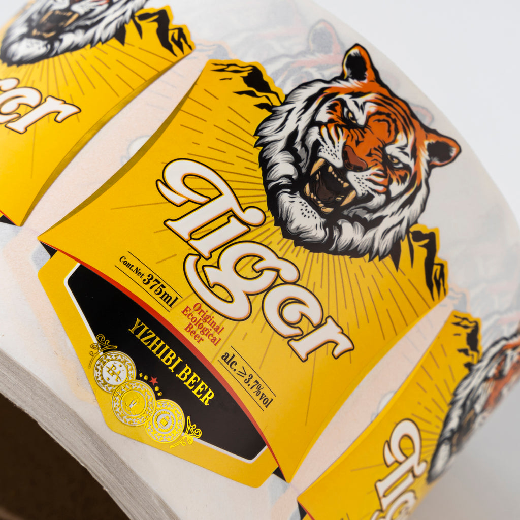 定制品牌防水饮料标签标志啤酒葡萄酒包装瓶贴纸耐用新设计为您的瓶装饮料