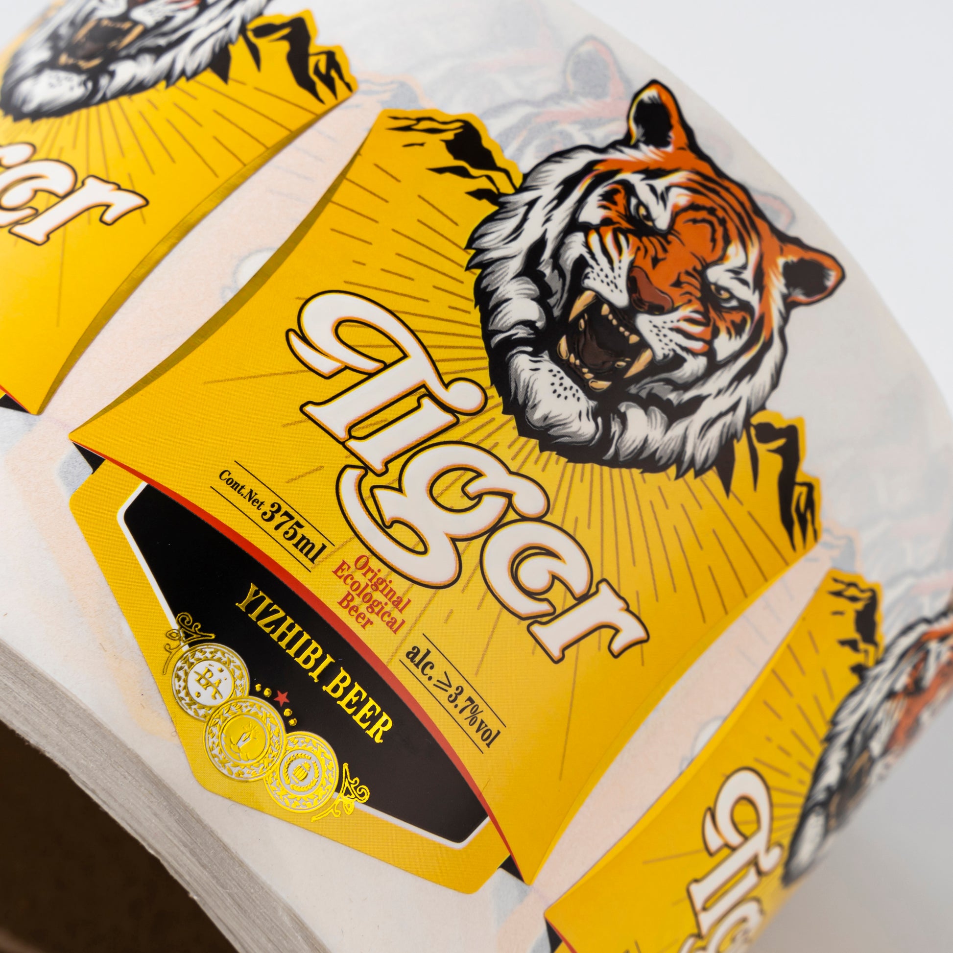 定制品牌防水饮料标签标志啤酒葡萄酒包装瓶贴纸耐用新设计为您的瓶装饮料