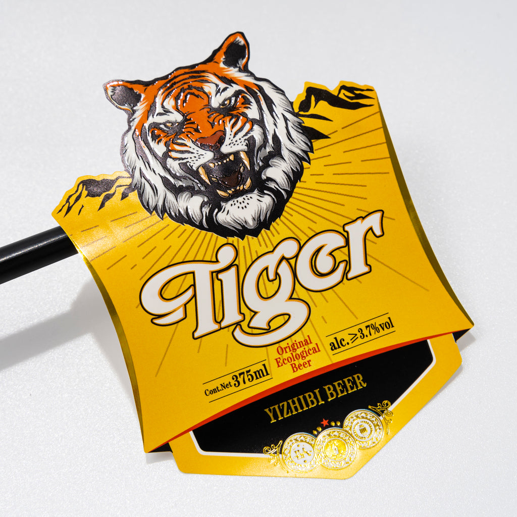 定制品牌防水饮料标签标志啤酒葡萄酒包装瓶贴纸耐用新设计为您的瓶装饮料