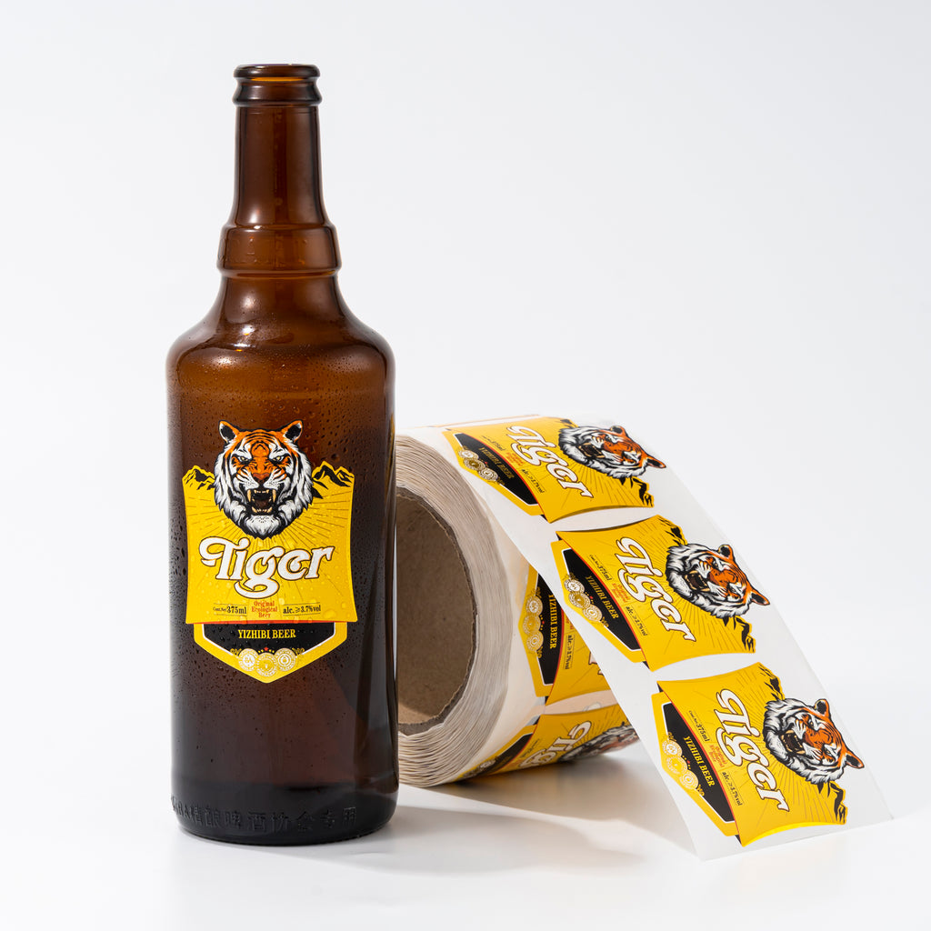 定制品牌防水饮料标签标志啤酒葡萄酒包装瓶贴纸耐用新设计为您的瓶装饮料