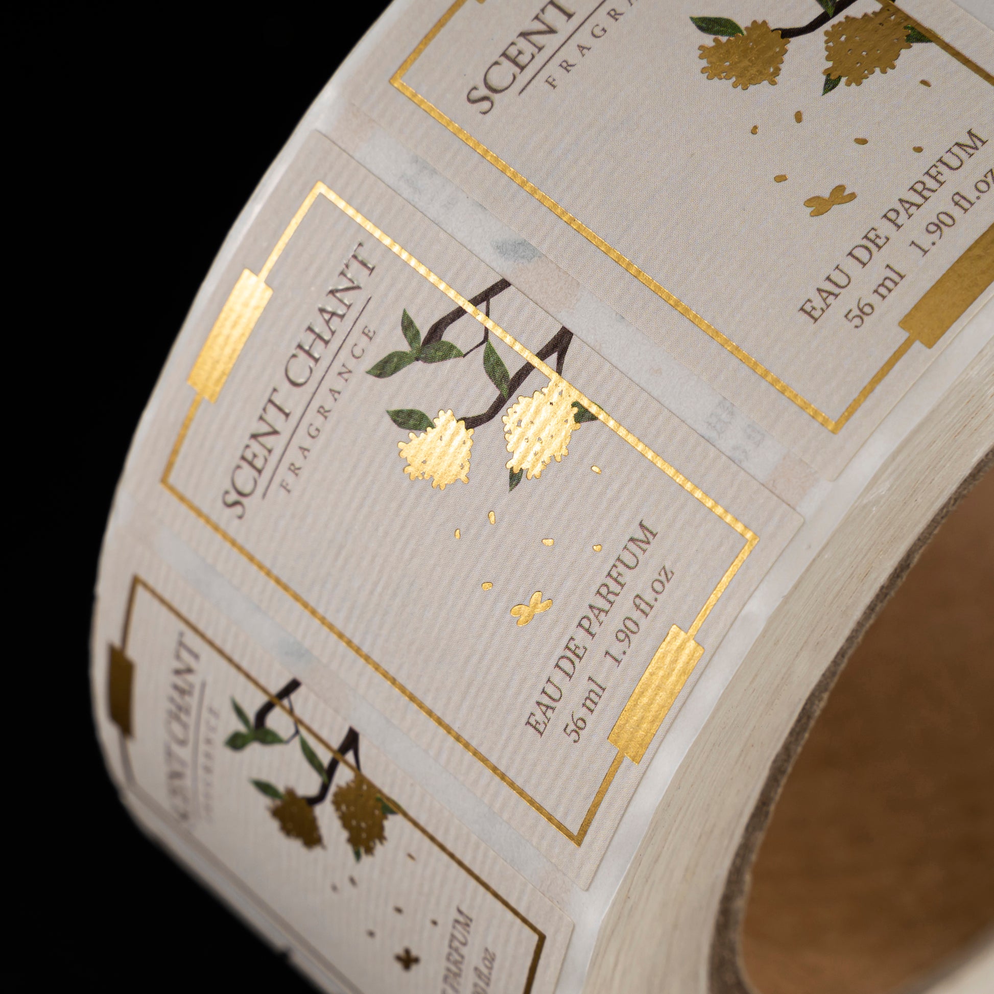 定制私人红酒饮料标签产品贴纸铝PVC PET乙烯基压花烫印印花贴纸