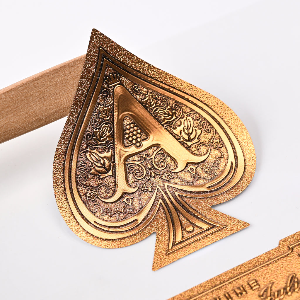 定制标志品牌标签火花聚氯乙烯聚酯金属铝材料贴纸工业用途-葡萄酒饮料香水化妆品