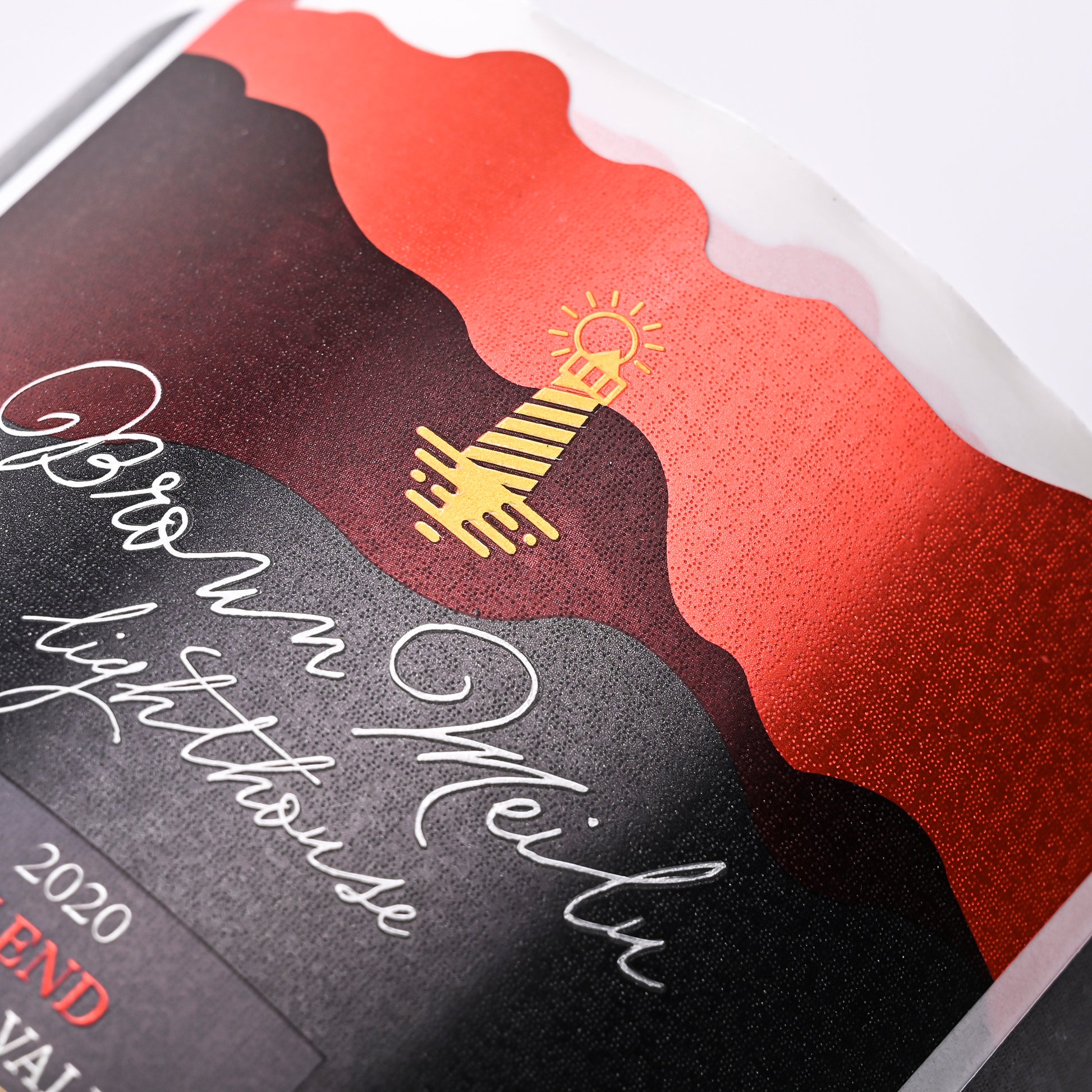 定制标志品牌金色金属红酒包装标签光泽压花优质优雅厂家直销贴纸