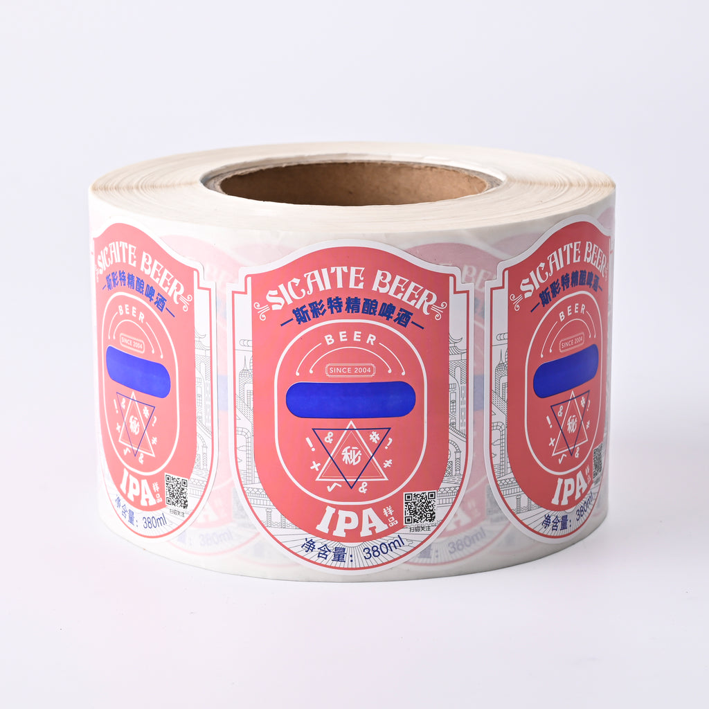 华丽定制标志贴纸啤酒饮料合成产品温度变化神秘厂家直销优惠